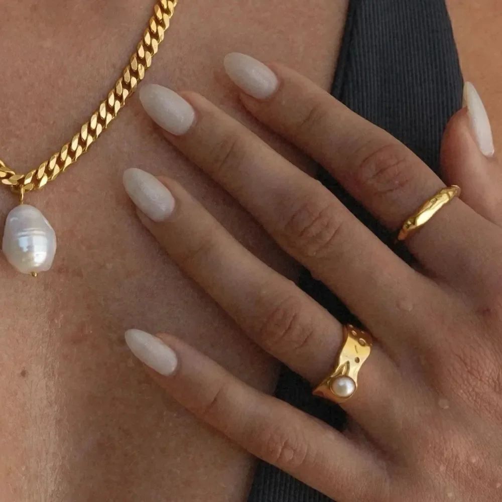 Fresh water pearl ring M377